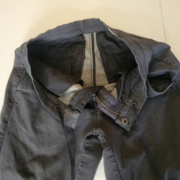 RAG & BONE Joggers Womens Medium Charcoal Stretch Elastic Waist Zip Streetwear - Picture 7 of 10